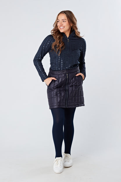 Swing out Sister Stardust 1/4 Zip Midlayer in Navy