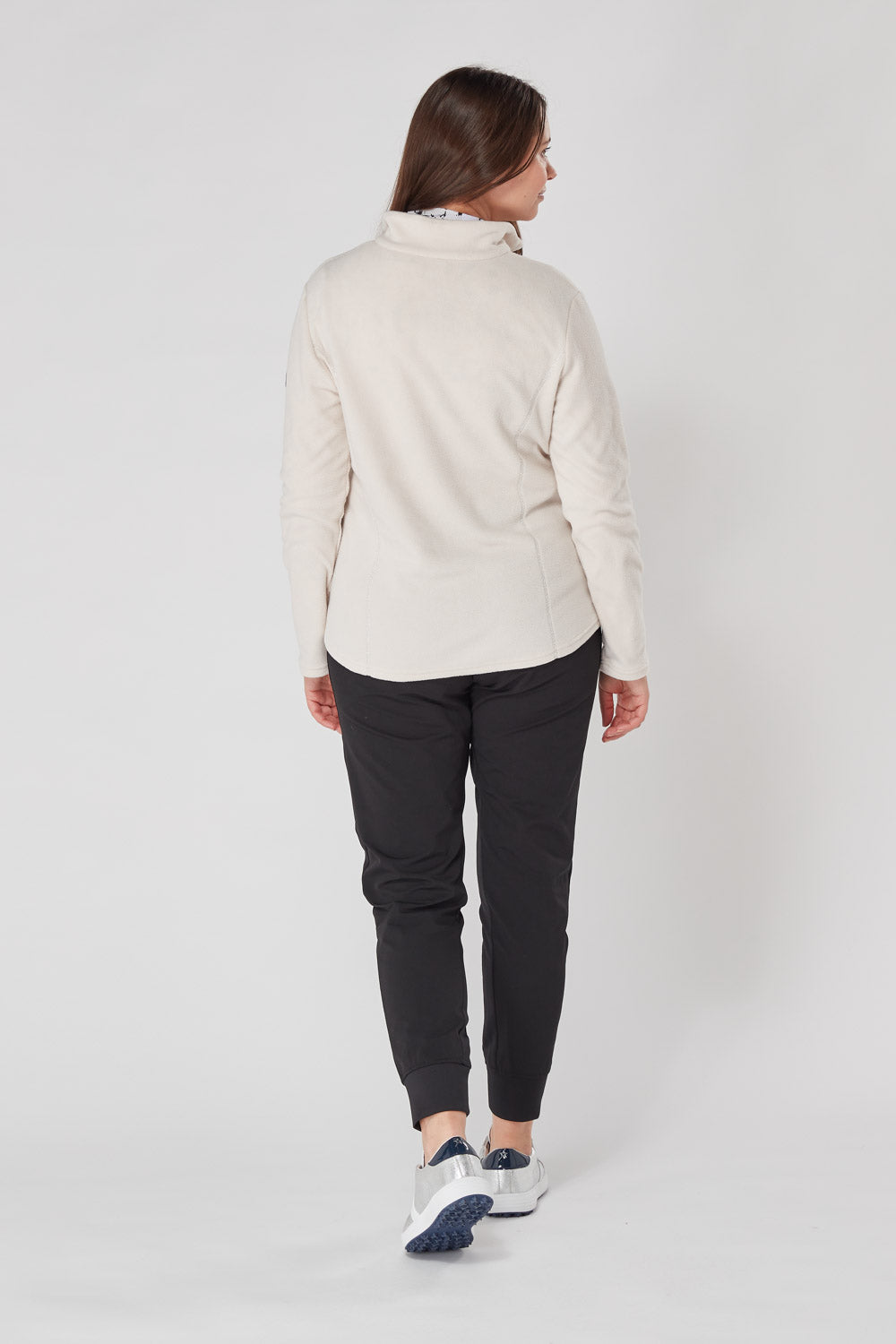 Swing out Sister Bonny  Fleece 1/4 Zip Bleached Sand