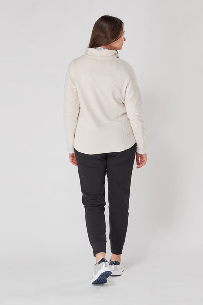Swing out Sister Bonny  Fleece 1/4 Zip Bleached Sand
