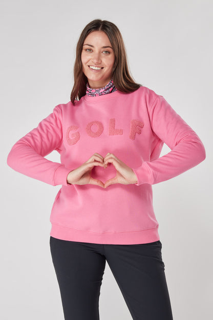 Swing Out Sister Catriona Sweatshirt in Neon Pink