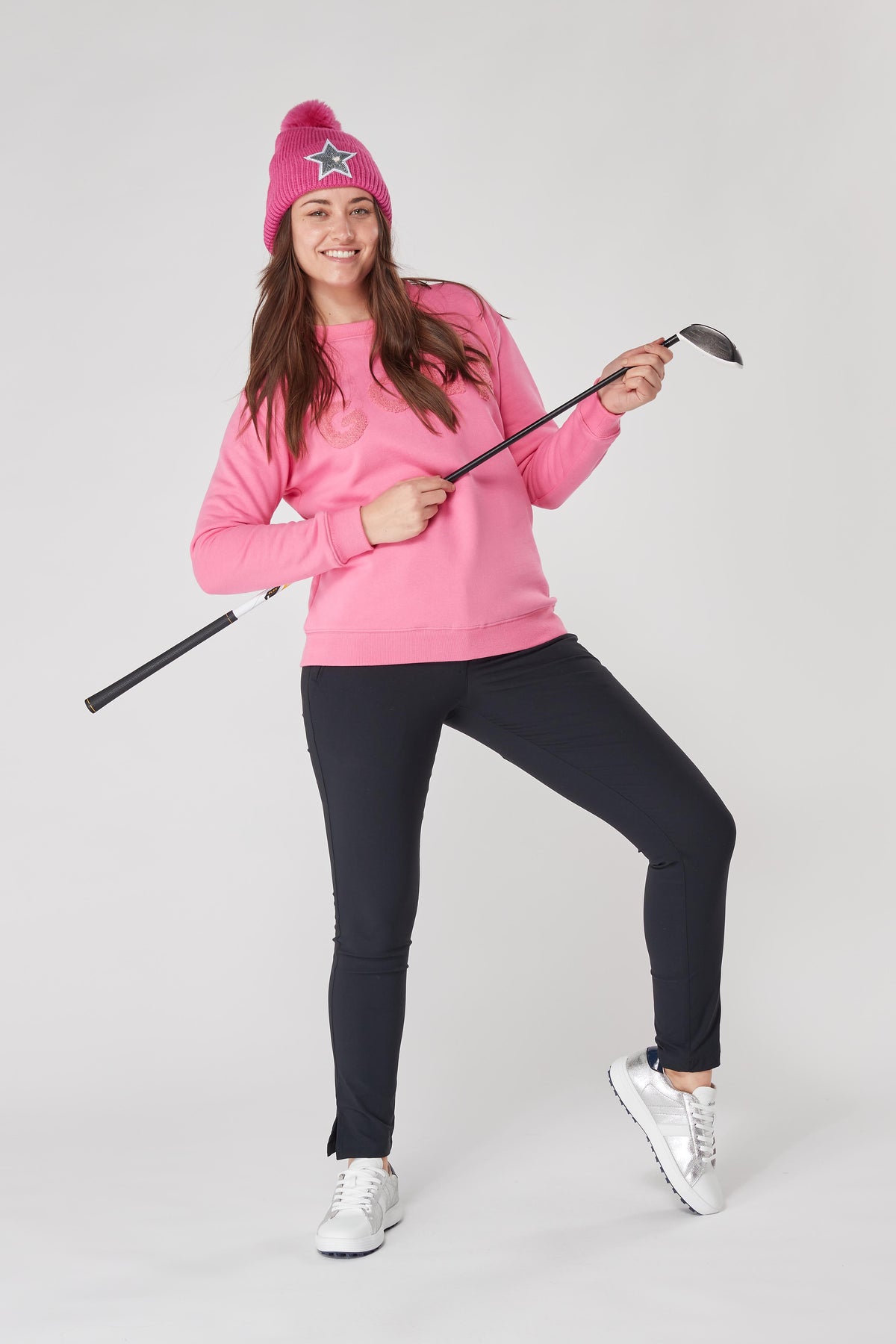 Swing Out Sister Catriona Sweatshirt in Neon Pink