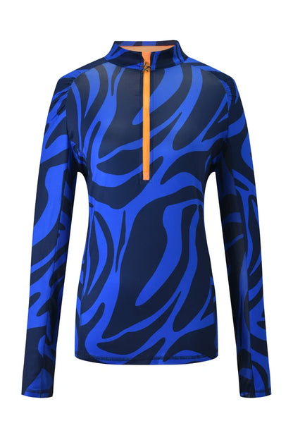 Swing Out Sister Valentia 1/4 Zip Midlayer in Tigers Eye