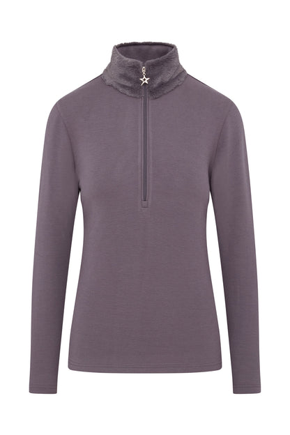 Swing out Sister Faux Fur Midlayer in Ultimate Grey