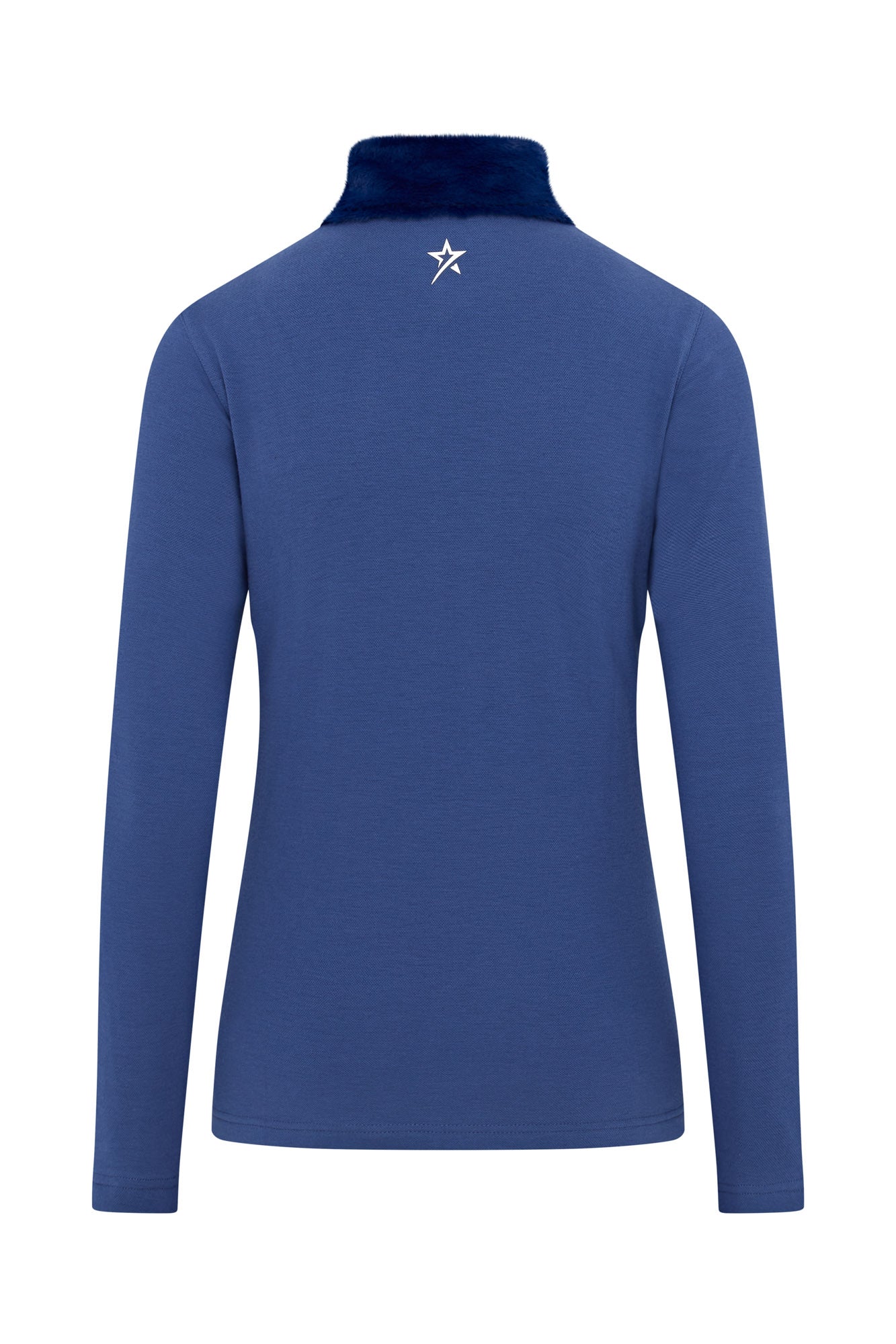 Swing out Sister Faux Fur Midlayer in Twilight Blue