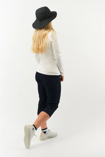 Ladies Golf Waterproof Mesh Lined Rain Hat Black