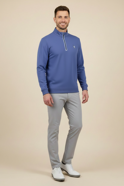 Full Length Light Grey Trousers No Piping