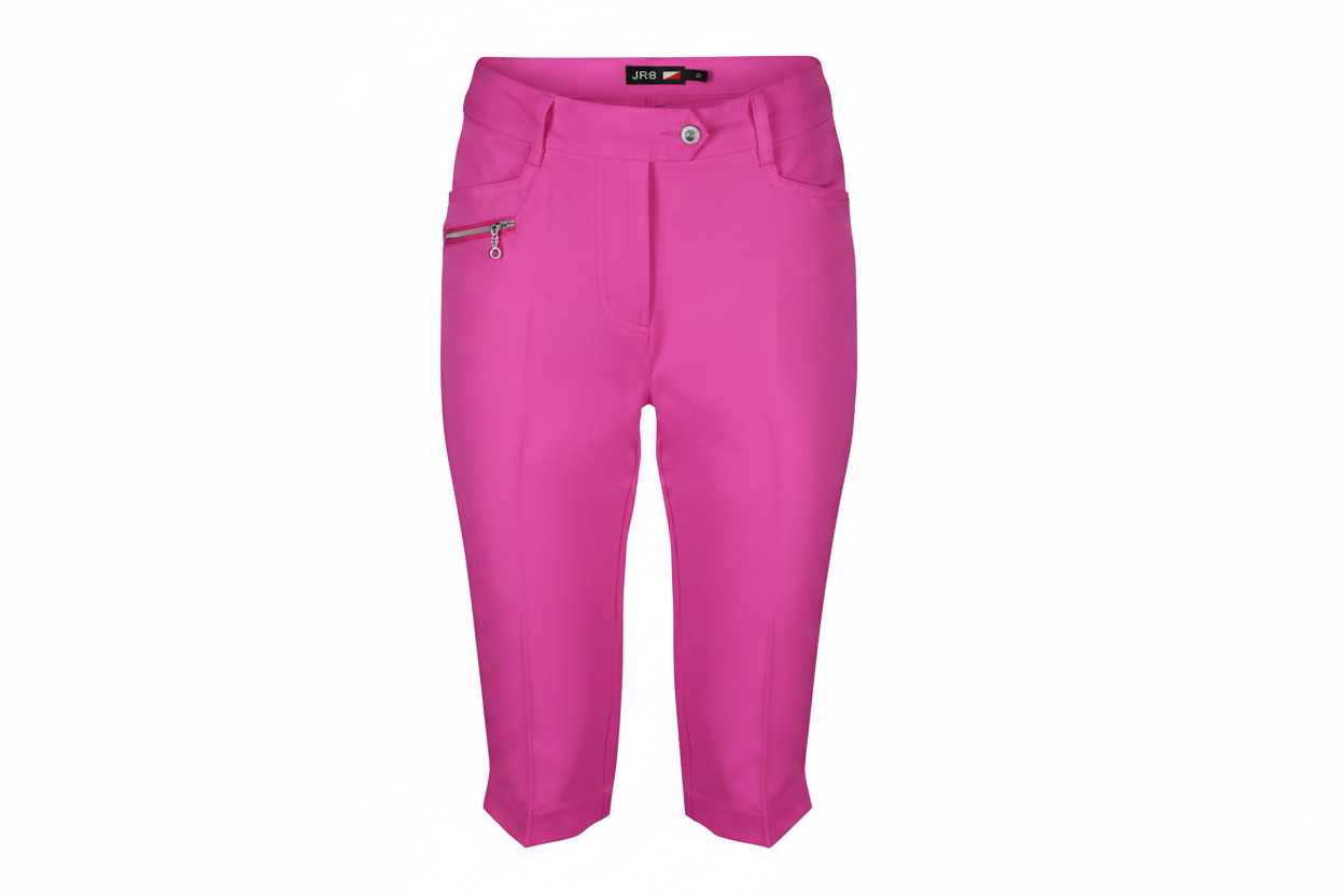 JRB City Shorts Fuchsia Pink Flat Lay