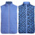 JRB Ladies Reversible Quilted Gilet Cornflower/Cornflower Print