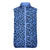 JRB Ladies Reversible Quilted Gilet Cornflower/Cornflower Print