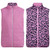 JRB Ladies Reversible Quilted Gilet Fuchsia Print/Fuchsia Pink