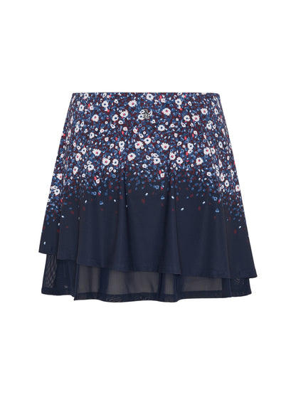 Original Penquin Zen Floral Print Double Layer Skort