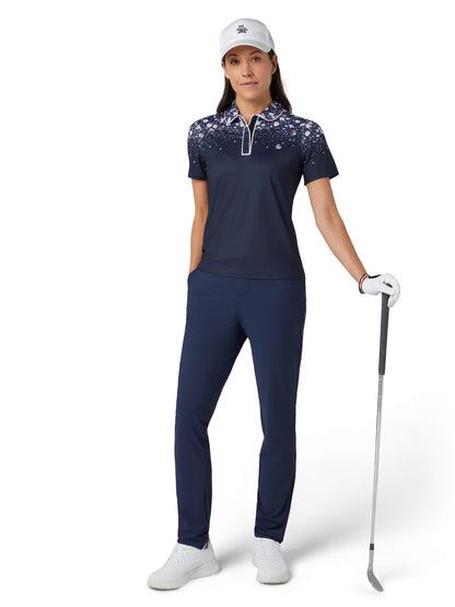 Original Penquin Zen Floral Short Sleeve Polo Top