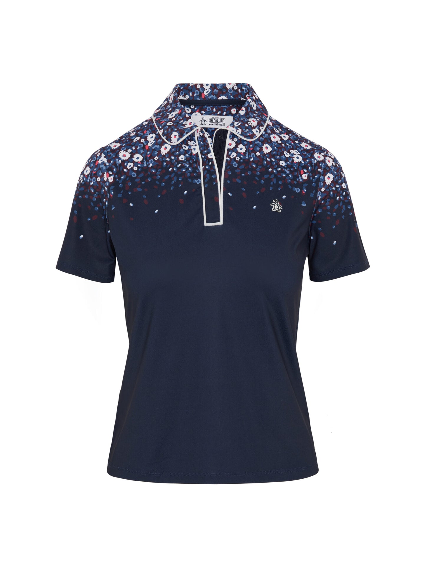 Original Penquin Zen Floral Short Sleeve Polo Top