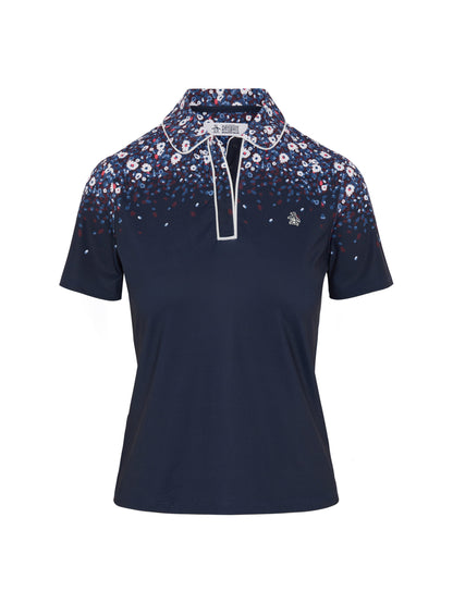 Original Penquin Zen Floral Short Sleeve Polo Top