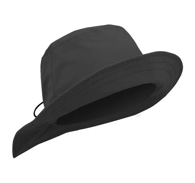 Ladies Golf Waterproof Mesh Lined Rain Hat Black