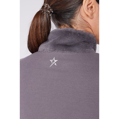 Swing out Sister Faux Fur Midlayer in Ultimate Grey